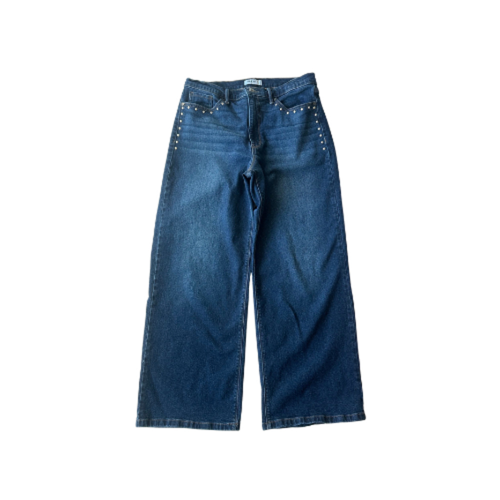 Nine West Jeans High Rise Wide Leg Denim Blue Women’s Size 10